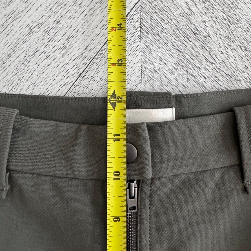 Aritzia | Wilfred Free Green Exposed Zipper Bootcut Dress Pants - Size 8 - Picture 10 of 11